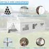 FREE SHIPPING - NEW 10x30 Outdoor Canopy Tent Gazebo Party Wedding Events w 8 Side Removable Walls, Waterproof Canopies,