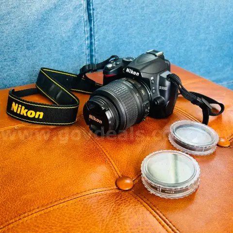FREE SHIPPING - Nikon D3000 DSLR Camera w/ 18-55mm VR Lens, Strap &#x26; Filters &#x2013; Works Great