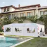 FREE SHIPPING - 10x30 Outdoor Canopy Tent, Patio Gazebo, Events with 8 Side Removable Walls, Waterproof Canopies,