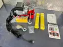 FREE SHIPPING: Electric Hoist w Remote Control, 440 lbs Material Handling Tool, 110V Electric Hoist w14ft Remote Control