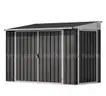 FREE SHIPPING - BRAND NEW - 8&#x27;x4&#x27; outdoor metal tool shed with 3 doors, 148 cu. ft. storage capacity
