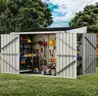 FREE SHIPPING - BRAND NEW - 8&#x27;x4&#x27; outdoor metal tool shed with 3 doors, 148 cu. ft. storage capacity
