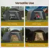 We Ship For FREE - Domed Carport Portable Garage with 2 Roll Up Doors 10x15x9 FT