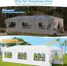 FREE SHIPPING - 10x30 Ft Outdoor Canopy Tent, For Events with 8 Side Removable Walls, Waterproof Canopy