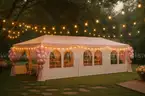 FREE SHIPPING - 10x30 Ft Outdoor Canopy Tent, For Events with 8 Side Removable Walls, Waterproof Canopy