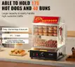 Ships Free in USA - Brand New Hot Dog Steamer 28.5QT – 2-Tier Stainless Steel Hot Dog & Bun Warmer