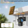 Free Shipping - NEW - Dual Lens 2K WiFi Outdoor Security Camera – 5G/2.4G, Solar Powered, Night Vision, Motion Detection