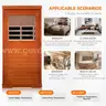 Factory Sealed – FREE Shipping - Infrared 1-Person Home Sauna, 800W, Okoume Wood, LED, Speakers, Glass Door
