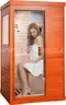 Factory Sealed &#x2013; FREE Shipping - Infrared 1-Person Home Sauna, 800W, Okoume Wood, LED, Speakers, Glass Door