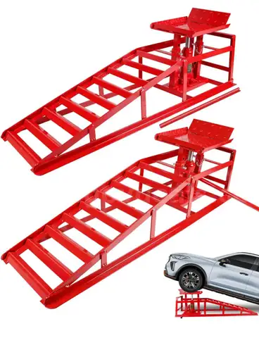SHIPS FOR FREE 2 Pack Hydraulic Car Ramps, 11050LBS 5T Car Ramp High Lift 9"-14.2", Heavy Duty