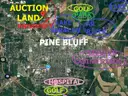 WALK TO THE UNIVERSITY &#x26; THE LAKE! Partly Cleared Level City LOT!  Nr Parks, River, Golf, in Boomtown Pine Bluff, AR! NR