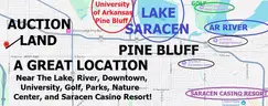 GREAT AUCTION LAND NEAR The LAKE! SCHOOLS! RIVER! PARKS! CASINO! In BOOMTOWN Pine Bluff, AR! NO RESERVE!