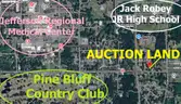 BEST BUILDING LOT IN PINE BLUFF, AR! 317 Country Club Lane - Partly Cleared Lot Near Golf, Hospital, Schools, Lake!