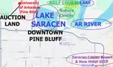 WALK TO THE LAKE &#x26; THE UNIVERSITY! Partly Cleared Level City LOT!  Nr Parks, River, Golf, in Boomtown Pine Bluff, AR! NR