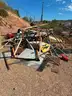Scrap metal, barrels, old road signs
