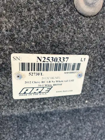 2012 Chevy longed hardtop cover