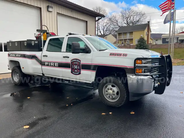 2018 Chevrolet Silverado 3500HD Brush Truck Crew Cab 4WD