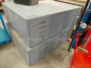 Lot of Two - 5 Drawer E-Size Filing Cabinet (Safco)