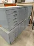 Lot of Two - 5 Drawer E-Size Filing Cabinet (Safco)