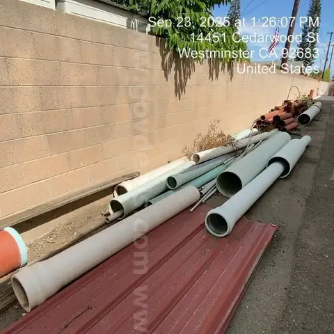 PVC sewer pipes
