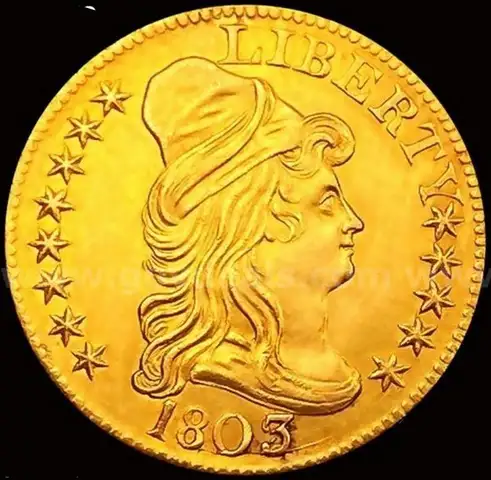 Very Rare 1803/2 Half Eagle, BD-4 PGA Graded MS64