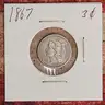 Rare 1867 3 Cent Piece