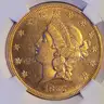 Beautiful Liberty Head $20 Gold Coin from 1855 High Grade