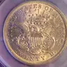 Beautiful Liberty Head $20 Gold Coin 1867-S SEGS Graded MS61