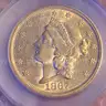 Beautiful Liberty Head $20 Gold Coin 1867-S SEGS Graded MS61