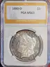 Stunning 1880-O Morgan Silver Dollar PGA Graded MS 63