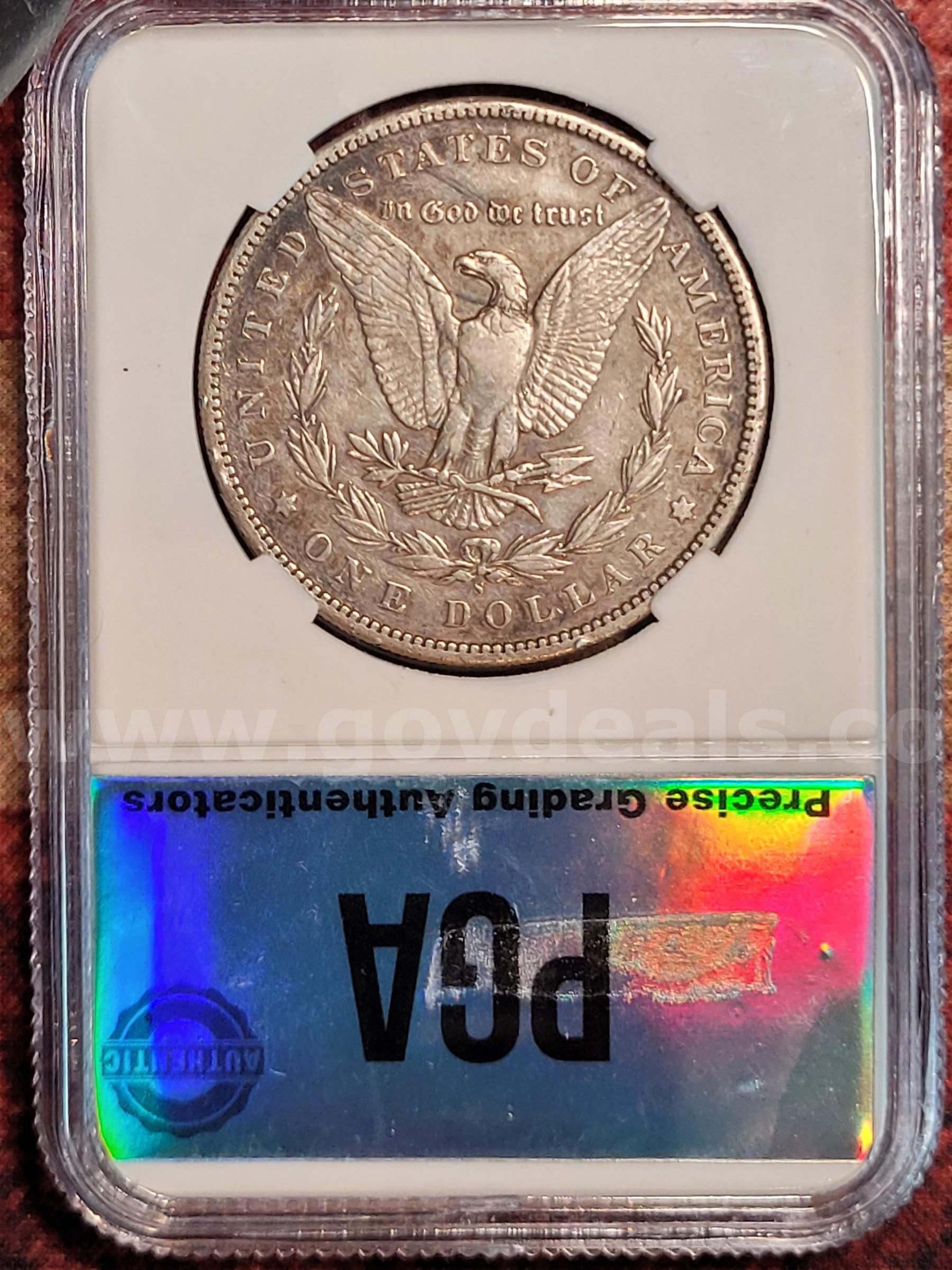 UKorgMONO盤　THE UNITED STATES OF AMERICA Stunning 1898-S Morgan Silver Dollar PGA Graded XF45 | GovDeals