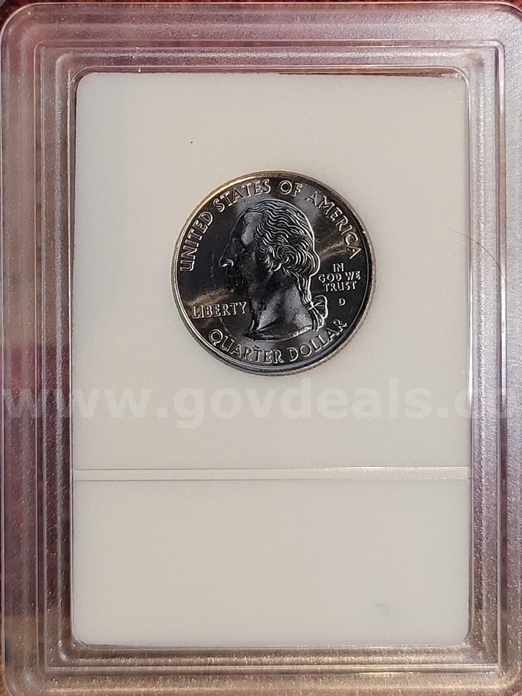 【特価】GADOCUMENT SANAA1987-2008 Graded 2007-D Wyoming 25c BU | GovDeals