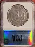 Stunning 1890-CC Morgan Silver Dollar PGA Graded AU 50 Tailbar