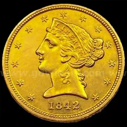 Beautiful 1842-D $5 Gold Half Eagle