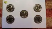 Beautiful Gold Plated 2001 State Quarter Coin Set