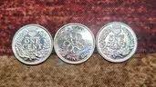 3 Silver Coins/Rounds - 1g