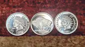 3 Silver Coins/Rounds - 1g