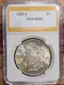 Stunning 1890-S Morgan Silver Dollar PGA Graded MS 63