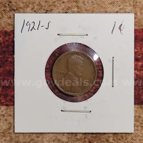 Very Nice 1921-S Wheat Penny