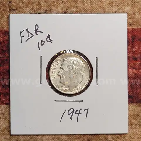 Very Nice Silver Roosevelt Dime 1947