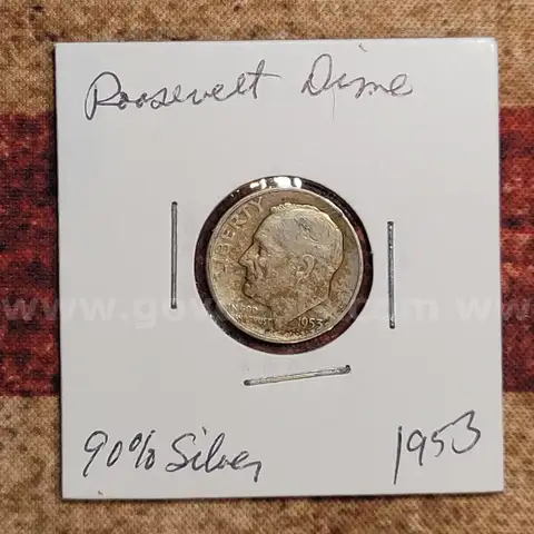 Very Nice Silver Roosevelt Dime 1953
