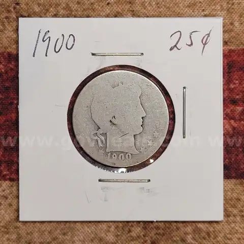 Nice Old Barber Quarter 1900