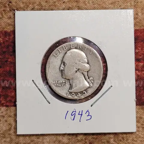 Nice Old Silver Washington Quarter 1943