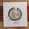 Nice Old Silver Washington Quarter 1943