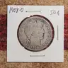 Nice Old Silver Barber Half Dollar 1908-O