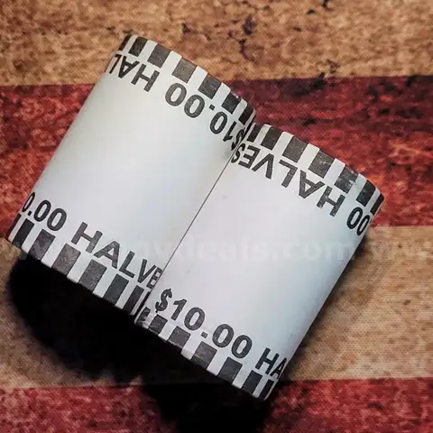 2 Rolls of Kennedy Half Dollars Unopened