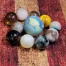 Vintage Marbles, 10 small and 1 large