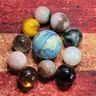 Vintage Marbles, 10 small and 1 large