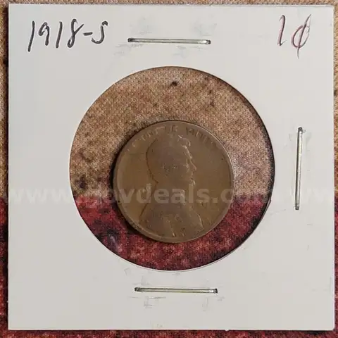 Very Nice Wheat Penny 1918-S