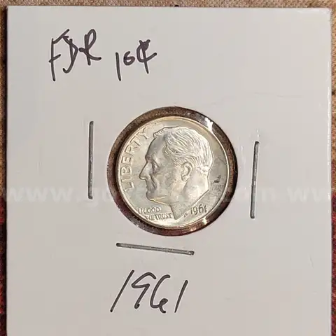 Very Nice Silver Roosevelt Dime 1961